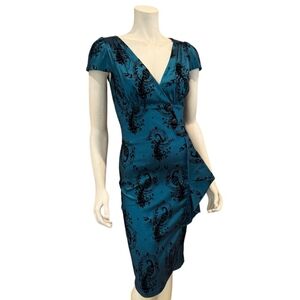 Voodoo Vixen Candy Ann Taffeta Pencil Dress